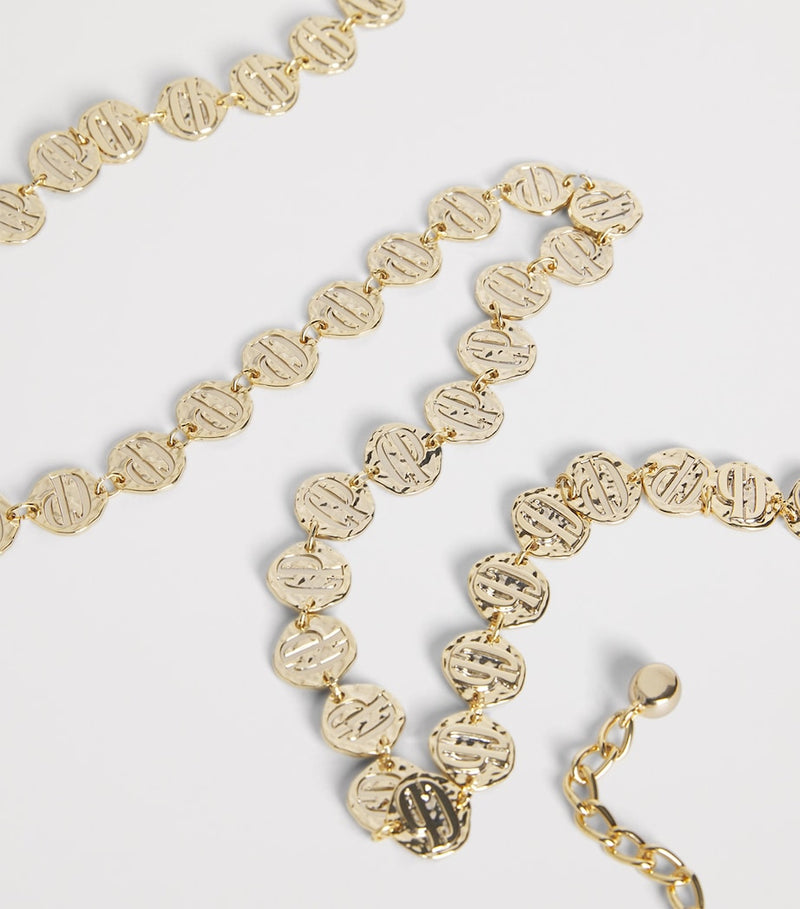 Claudie Pierlot Logo Embossed chain belt accessory (British brand)