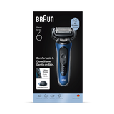 Holland & Barrett Braun Series 6 Electric Shaver with Precision Trimmer Attachment, Blue- Buy online at McGrocer