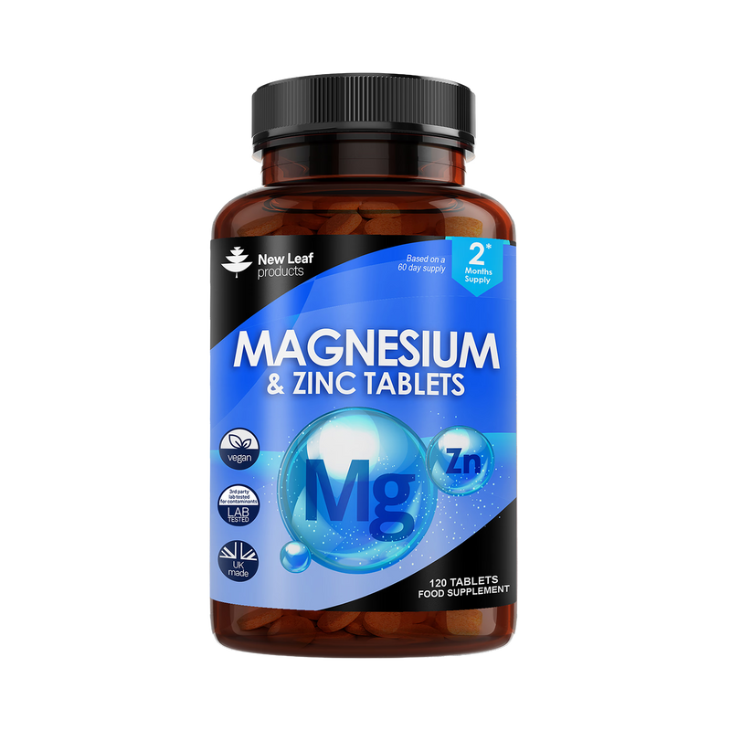 Magnesium & Zinc tablets 120 tablets (British brand)