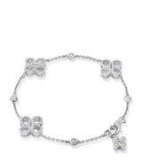 Harrods Boodles Be Boodles White Gold and Diamond Multi Charm Bracelet- Buy online at McGrocer