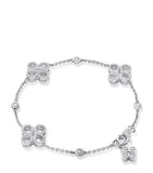 Boodles white gold diamond charm bracelet - British product