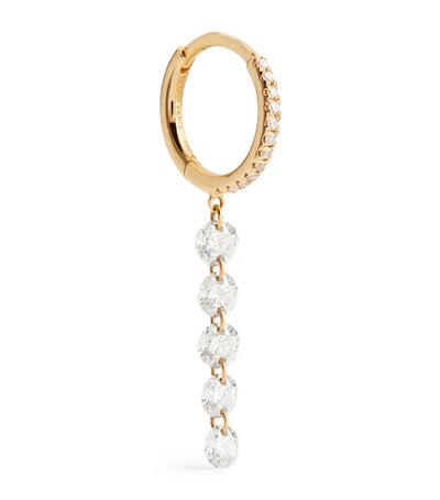 Harrods Persée Yellow Gold Diamond Piercings Single Earring- Buy online at McGrocer
