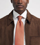 Eton floral silk tie 8cm - British product