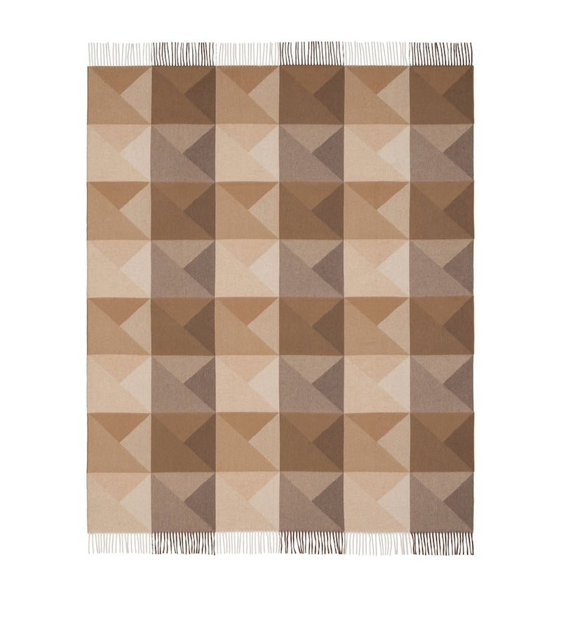 Begg x Co cashmere Arran Braque throw 147x183cm, imported from the UK
