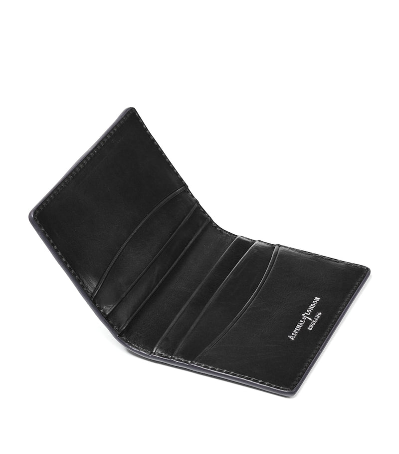 Aspinal of London leather double fold card holder, imported from the UK
