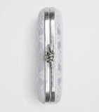 Bottega Veneta Jacquard Knot lurex clutch bag, imported from the UK