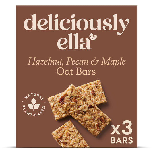Deliciously Ella Hazelnut Pecan & Maple Oat Bars 3x50g GOODS Sainsburys   
