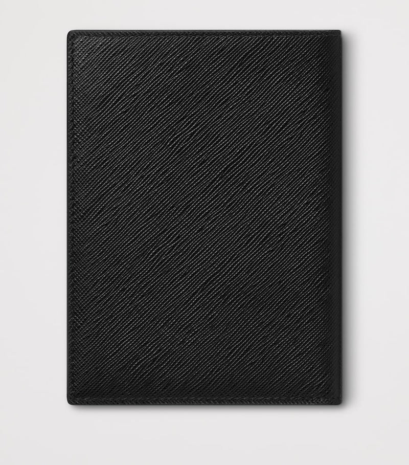 Montblanc Sartorial leather passport holder embossed exterior - (British brand)