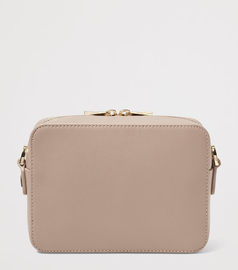 Aspinal of London leather camera bag with woven detail (British brand)