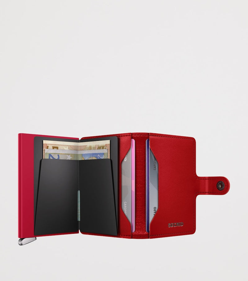 Secrid miniwallet leather diamond-embossed 10cm x 6.5cm, UK version