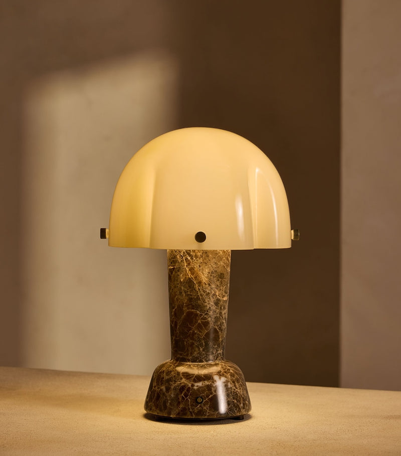 Soho Home Rio portable lamp with marble base, imported from the UK