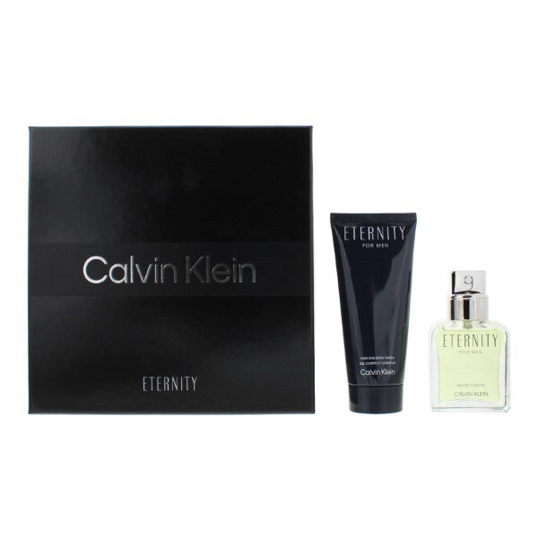 Calvin Klein Eternity for Men gift set 50ml EDT and shower gel - British product
