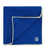 Harrods Dunhill Mulberry Silk Cypher Logo Pocket Square- Buy online at McGrocer