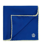 Dunhill mulberry silk pocket square with cypher logo, UK version