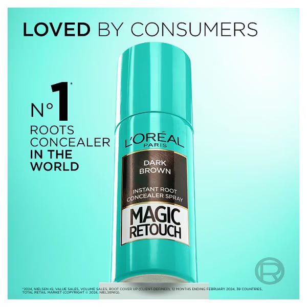 L'Oréal Paris Root Concealer Spray Dark Iced Brown 75ml, UK version