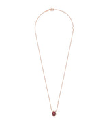 Harrods Boucheron Extra Small Rose Gold Diamond and Garnet Serpent Bohème Motif Necklace- Buy online at McGrocer