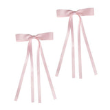 Brushworks Satin Hair Bow Pink Duo - British product