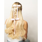 Brushworks Satin Hair Bow Pink Duo - British product