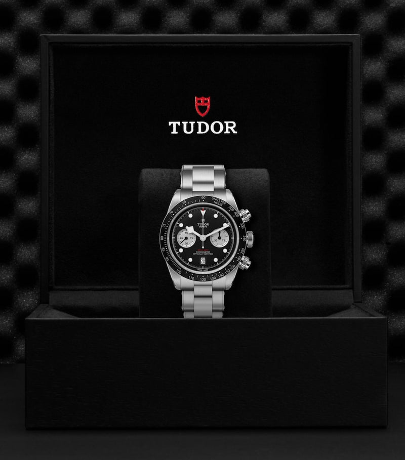 TUDOR Black Bay Chrono stainless steel watch 41mm (British brand)