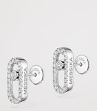 Messika Move Uno white gold diamond stud earrings 0.16ct - British product