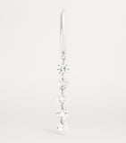 Persée white gold diamond hoop earring, imported from the UK