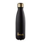 Harrods Black Logo water bottle 500ml, UK version
