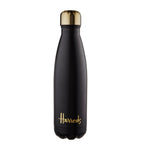 Harrods Black Logo water bottle 500ml, UK version