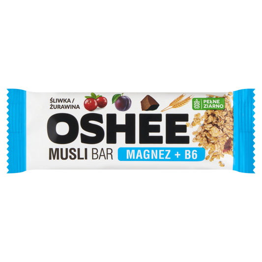 Oshee Vitamin Muesli Bar Plum & Cranberry 40g cereal bars Sainsburys   