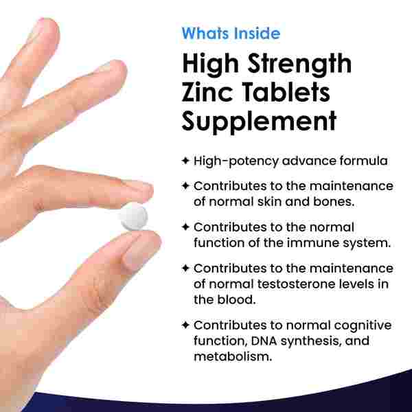 Zinc Tablets 50mg 365 Vegan Zinc Supplements High Strength GOODS Superdrug