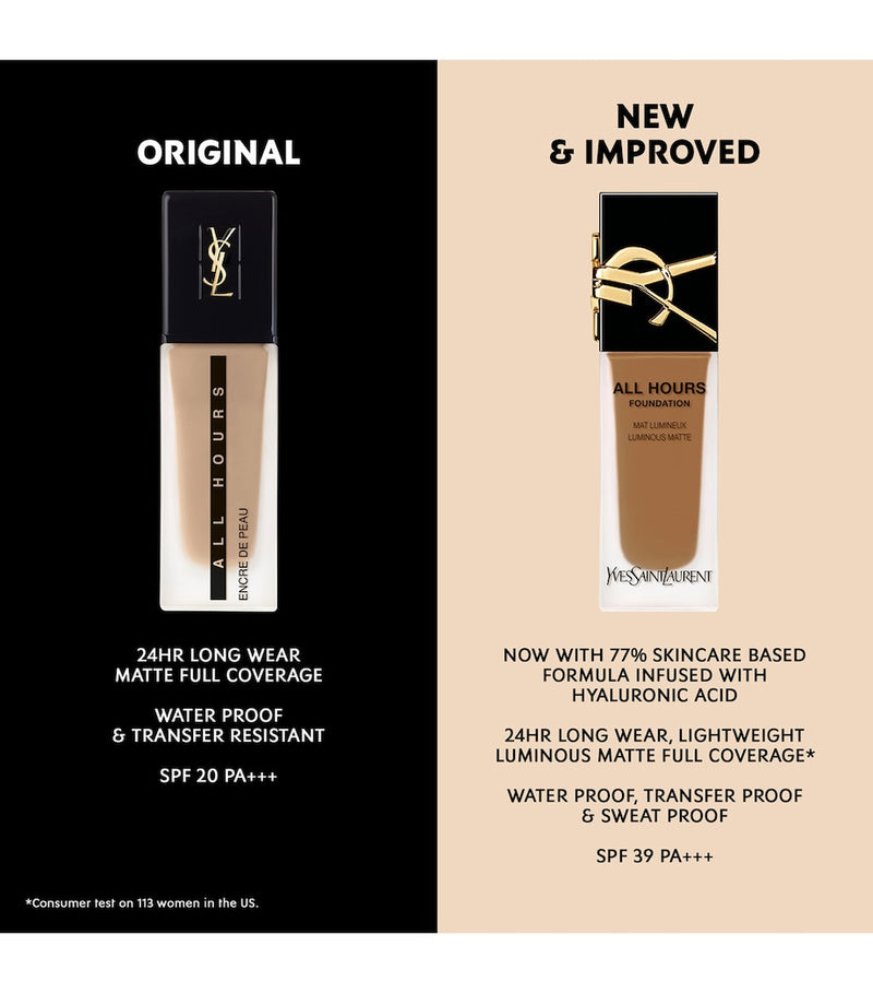 YSL All Hours Matte Foundation (British brand)
