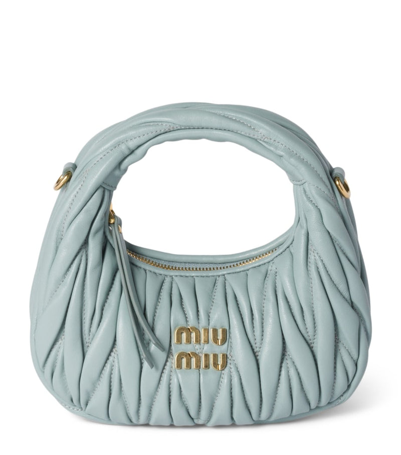 Miu Miu Wander matelassé leather top-handle bag (British brand)