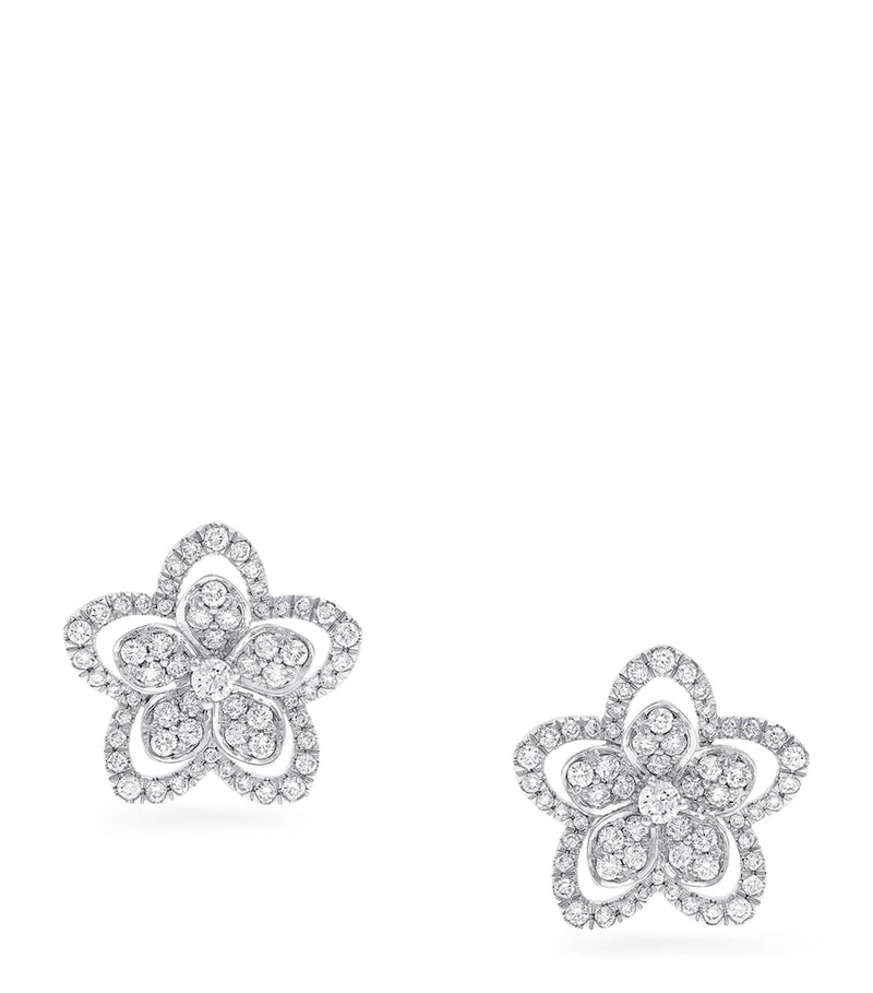 Graff Wild Flower earrings white gold diamonds - British product