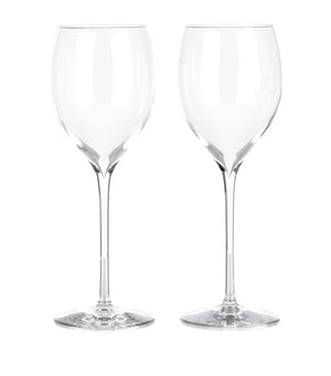 Set of 2 Lead-Free Crystal Chardonnay Wine Glasses