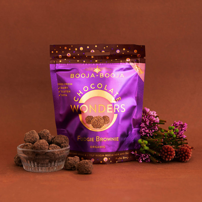 Booja Booja Chocolate Wonders fudge brownie 65g (British brand)