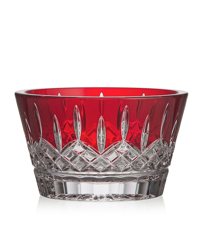 Waterford Crystal decorative bowl with diamond wedge design, 13.5cm wide (British brand)