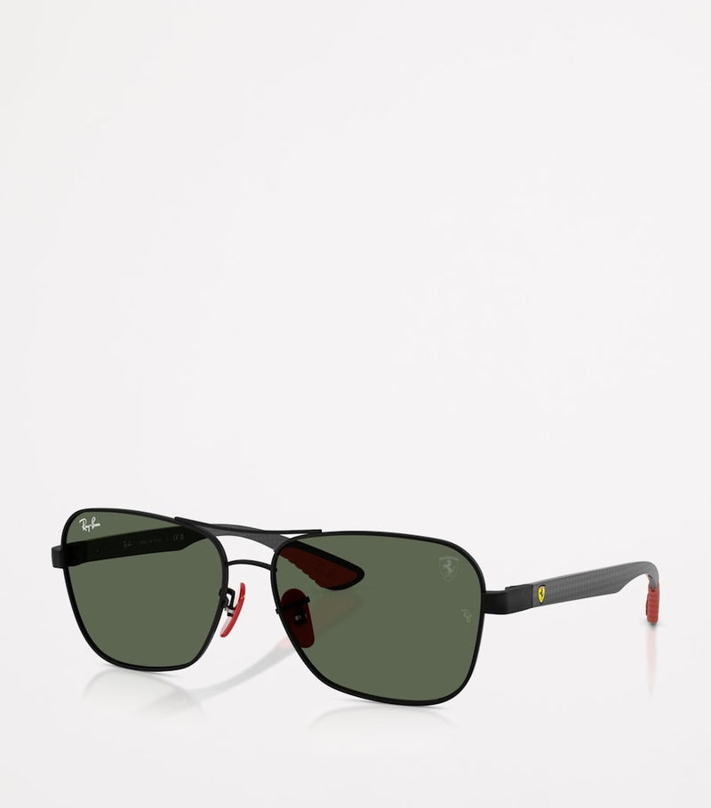 Ray-Ban x Scuderia Ferrari RB8336M square sunglasses, imported from the UK