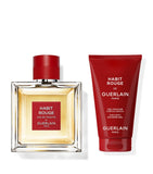 Guerlain Habit Rouge EDT gift set 100ml with shower gel - British product