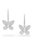 Graff butterfly drop earrings (British brand)
