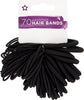 Superdrug black hair bands assorted sizes pack of 70 (British brand)