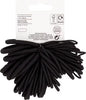 Superdrug black hair bands assorted sizes pack of 70 (British brand)