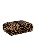 WOLF medium Savanna jewellery box with leopard print design and detachable ring box (British brand)