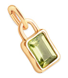 Astrid & Miyu gold-plated August birthstone charm, imported from the UK