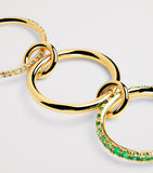 Spinelli Kilcollin Norah ring with emerald and diamonds, imported from the UK