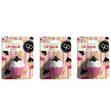COSMEPICK cream cupcake lip balm 3x6g - British product