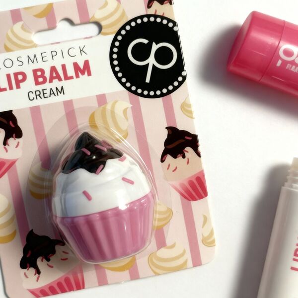 COSMEPICK cream cupcake lip balm 3x6g - British product
