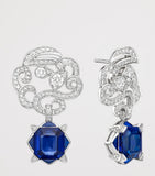 Boodles platinum diamond sapphire Palace Collection earrings (British brand)