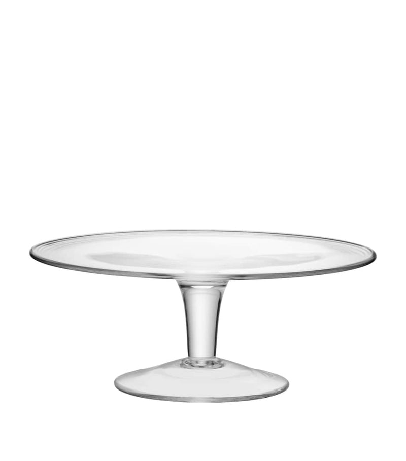 LSA International glass cake stand 31cm - British product