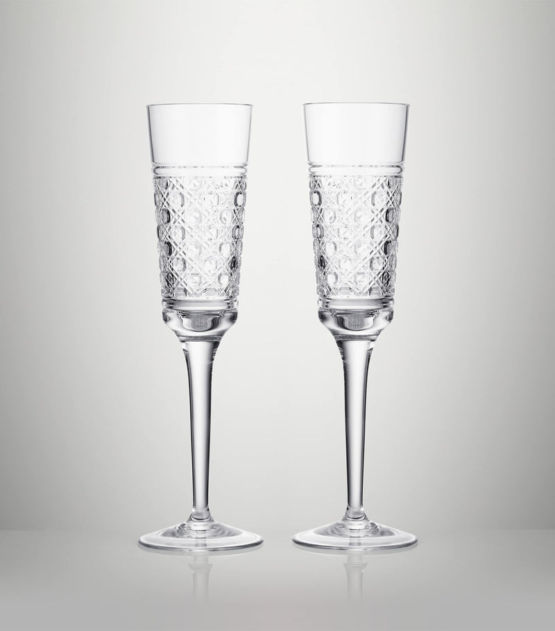 Waterford Opulence champagne flutes set of 2 185ml (British brand)