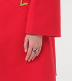 Valentino Garavani crystal VLogo ring gold-tone, UK version
