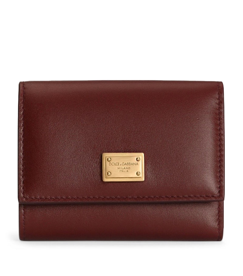 Dolce&Gabbana plongé calfskin French flap wallet, UK version